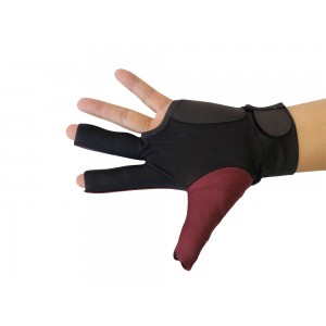 2019 Champion Cut 3 finger Pool Cue Stick Glove- Left hand Predator( Wine)
